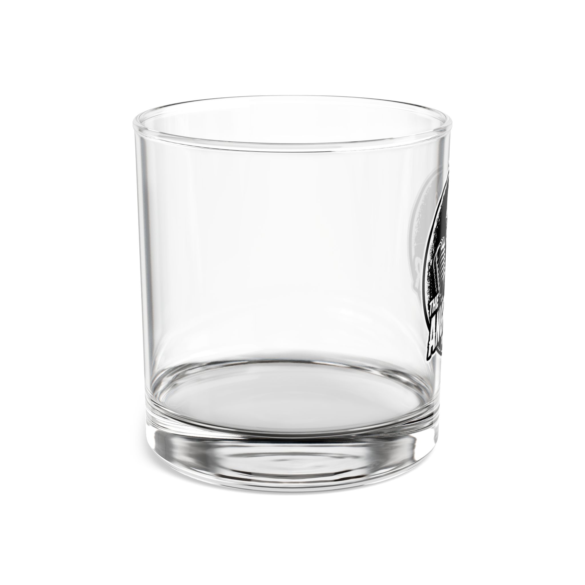 Angry Ginger Podcast logo Rocks Glass | 10oz whiskey tumbler - Image 2